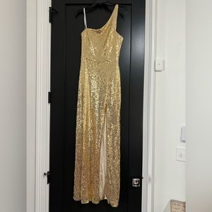 Gold sequin dress. Worn once